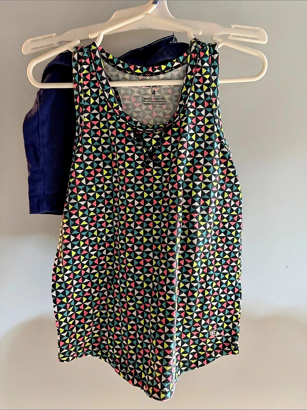 Carter's Kids Geometric Tank Top & Blue Shirts Two-Piece Set